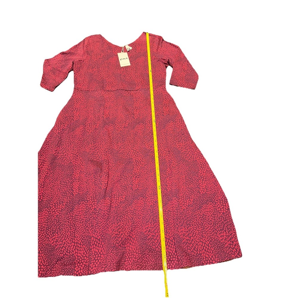 New Pact Dakota Dress 3/4 Sleeve Fit & Flare Midi‎ Organic Cotton XL Pockets - Picture 7 of 7